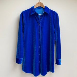 Blue Velvet button down 💎